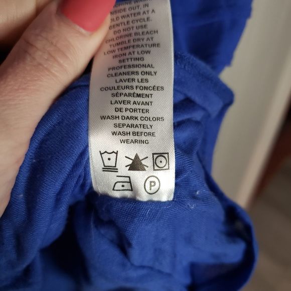 3 for $25 Reitmans Blue scoop neck blouse top XL Extra large - Picture 4 of 6